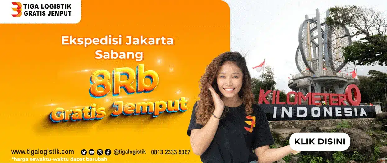 Ekspedisi Jakarta Sabang Free Pickup 081323338286