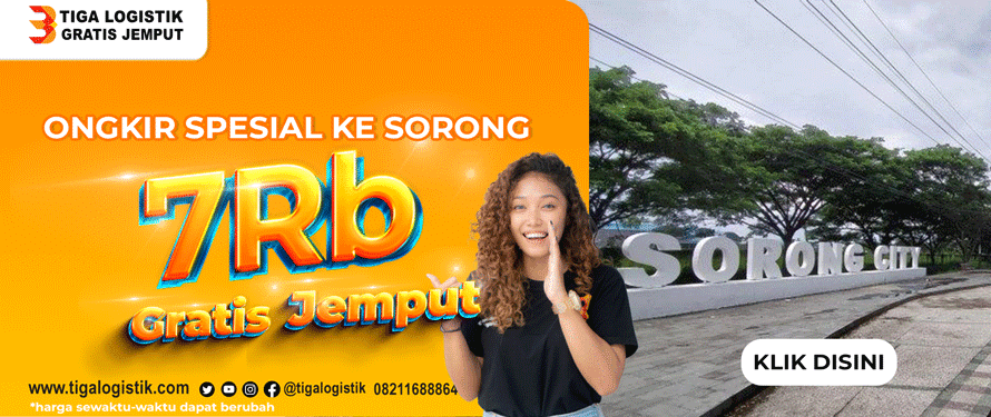 Ekspedisi Jakarta Sorong Papua Barat Daya Rp 7.000/kg: Door to Door